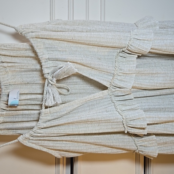 Free People Beach Rosaline Tunic Swing Halter Ruffle Trim Oversized Dress NWOT - Picture 4 of 15